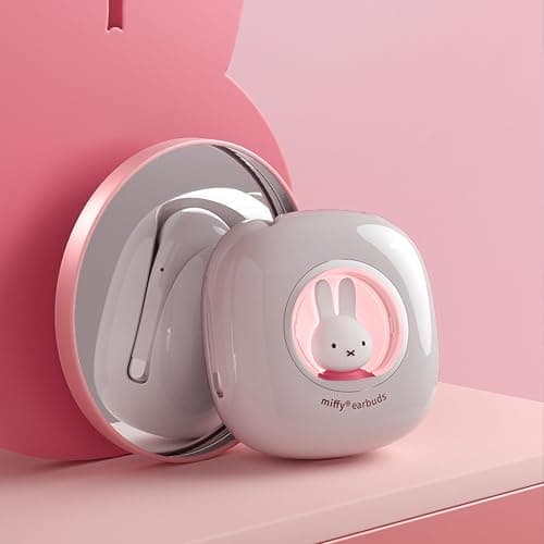 Miffy Bluetooth Wireless Earbuds Headset (Pink)，IPX5 Waterproof Ear Buds Headphones thumbnail 2