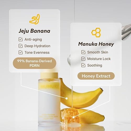 MUMUKI Honey Banana PDRN Mist | Plant PDRN & BDRN Anti Aging Face Mist with Collagen & 10 Hyaluronic Acids | Hydrating Face Spray, Korean Skincare Cream Mist, 3.38 fl oz thumbnail 6
