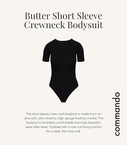 Commando Butter Crew Neck Bodysuit - Short Sleeve BDS108 thumbnail 3