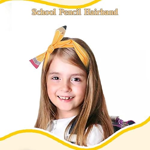 Women Teacher Pencil Headband Hair Accessories Stretchy Comfortable Hairband for Back to School Teacher Gifts Teacher Appreciation Supplies Women Hair Bows and Ties thumbnail 5