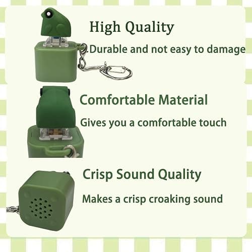 Frog Croaking Fidget Toy,Adults Keyboard Clicker Frog Fidget Toys-Fun Rechargeable Keychain with Colorful Lights, Stress Reliever for Anxiety & Sensory Fun (Frog Croaking) thumbnail 6
