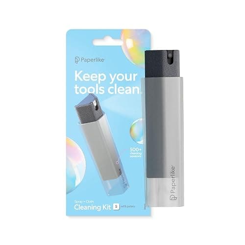 Paperlike® All-in-One Cleaning Kit - Refillable Microfiber Spray Bottle & Cleaning Solution + 5 Refill Tablets - Safe for iPad & Electronic Displays - Image 1