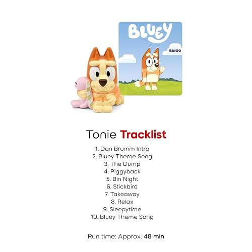 Tonies Bluey Audio Toy Figurine 3 Pack Set - Bluey, Bingo, Muffin thumbnail 8