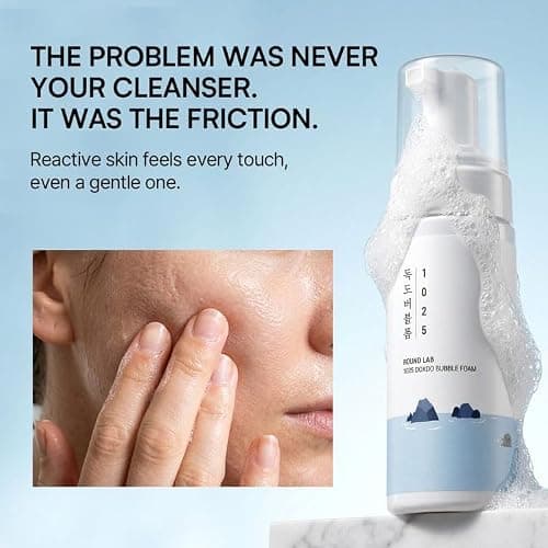 ROUND LAB 1025 Dokdo Bubble Foam Cleanser, Gentle Foaming Face Wash for Sensitive Skin, Low pH 5.5, Hydrating Korean Skincare, Panthenol & Deep Sea Water, Hypoallergenic, Fragrance-Free (5.07 Fl Oz) thumbnail 2