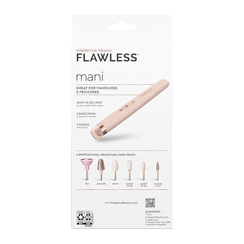 Finishing Touch Flawless Salon Nails Kit, Electronic Nail File and Full Manicure and Pedicure Tool thumbnail 2