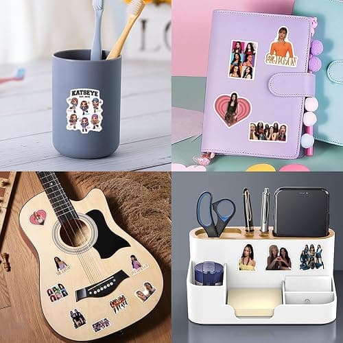 120Pcs Katseye Stickers, Waterproof Vinyl Stickers for Laptop, Water Bottle, Scrapbooking, Notebook, Phone Case, Guitar, Cute Katseye Aesthetic Decals for Teens & Fans thumbnail 5