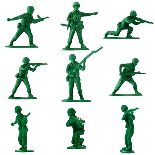 HAPTIME Toys for Boys, Toy Soldiers Set (50 pcs ) , Green Army Men Action Figures, Plastic Military Toys - Inspire Creative Play and Learning Adventures for Kids thumbnail 4
