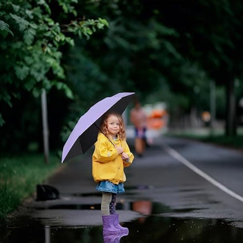 BAODINI Travel Essentials Mini Umbrella for Purse With Case Small Compact UV Sun Protection Lightweight Tiny Pocket Manual Open Close Umbrella for Women Kids and Men Fits Purse Backpack thumbnail 9