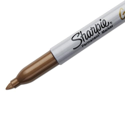 Sharpie Metallic Permanent Markers, Gold, 4/Pack thumbnail 4