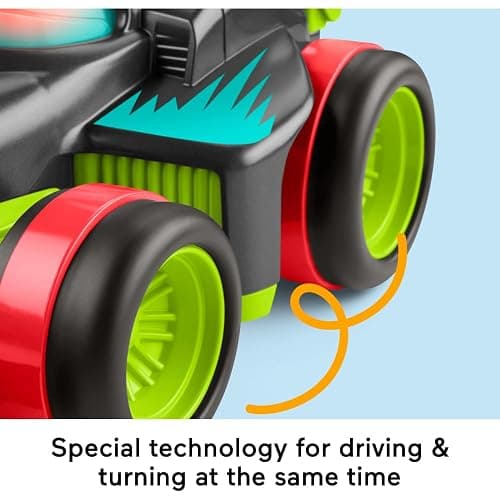 Fisher-Price Preschool Toy Remote Controlled Car My Easy RC with 2 Speeds for Kids Ages 3+ Years (Amazon Exclusive) thumbnail 4
