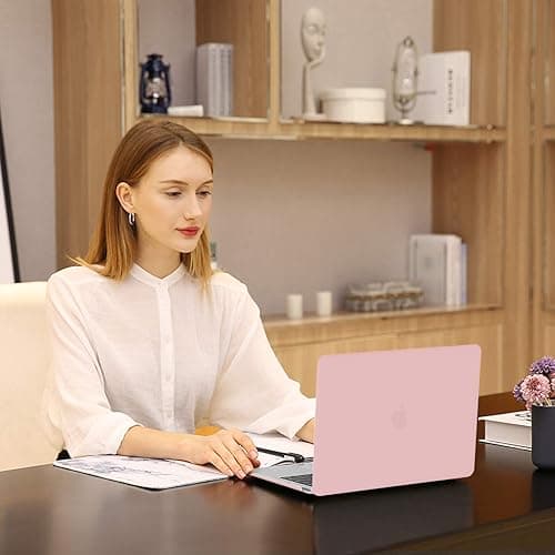 MOSISO Compatible with MacBook Pro 13 inch Case M2 2025, 2024, 2023-2016 A2338 M1 A2251 A2289 A2159 A1989 A1708 A1706, Plastic Hard Case&Keyboard Skin&Webcam Cover for MacBook Pro 13.3, Rose Quartz thumbnail 7