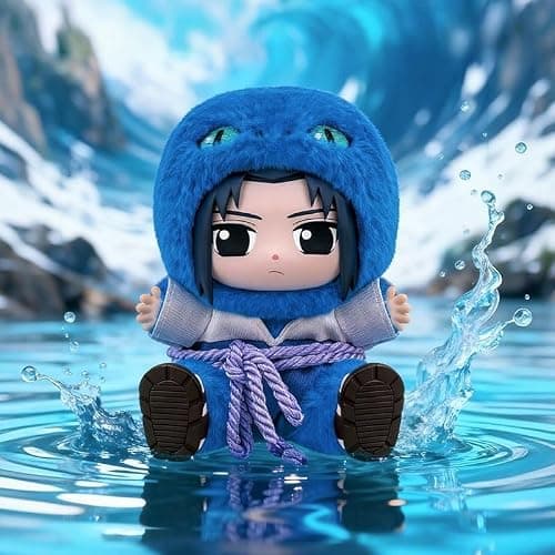 MINISO Naruto Shippuden × Cute Beasts Sitting Party Series Figure Blind Box, Collectible Ornament, Cartoon Theme, Multicolor thumbnail 8