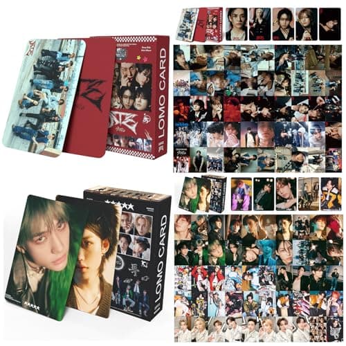 KPOPBP Stray Kids 5 Star Album Merch Gift Box Set including 110 PCS Photocards, 16pcs Transparent Cards, 180pcs Laptop Stickers, 2pcs Keychain, 2pcs Lanyards and 2pcs Tape Rolls, Gift for SKZ Fans thumbnail 2