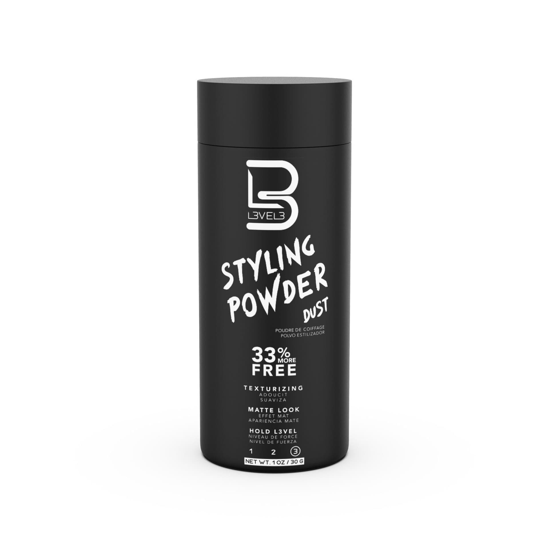 L3 Level 3 Styling Powder (Small 30 Grams) 1.05 Ounce (Pack Of 1) Black - Image 1