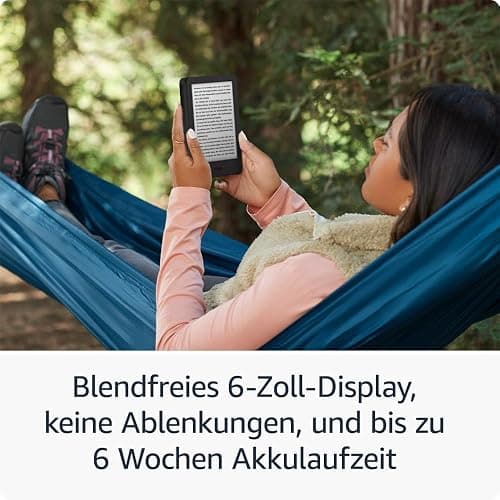 Amazon Kindle (neueste Generation) – Der leichteste und kompakteste Kindle, mit blendfreiem Bildschirm, schnellerem Umblättern und anpassbarem Frontlicht – 16 GB – mit Werbung – schwarz thumbnail 4