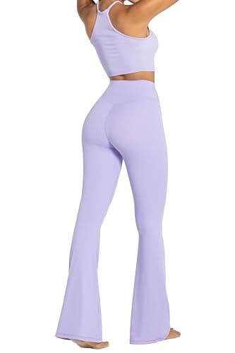 Sunzel Womens Flare Leggings No Front Seam Flare Yoga Pants with Tummy Control Crossover High Waist - 28" / 30" / 32" / 34" thumbnail 8