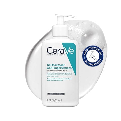 CeraVe - Gel Moussant Anti-Imperfections - Purifie la Peau en douceur et Réduit les Imperfections - Acide Salicylique, Argile Blanche, Céramides et Niacinamide - Peau à Tendance Acnéique - Image 1