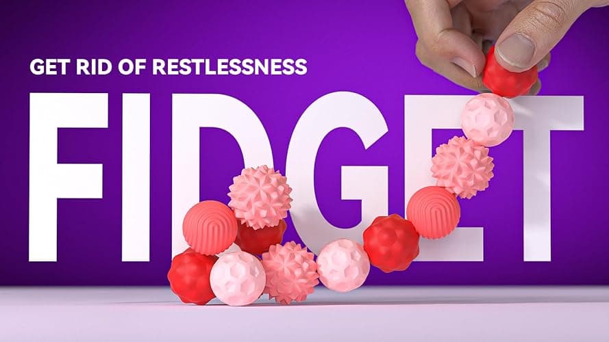 Silicone Magnetic Fidget Balls Toys, 8Pcs Attraction Textures Sensory Fidget Ball Toy with Silicone Shell for for Adults,Silent Desk Magnetic Stress Balls Fidget Toys, Stocking Stuffers for Teen Gifts thumbnail 9