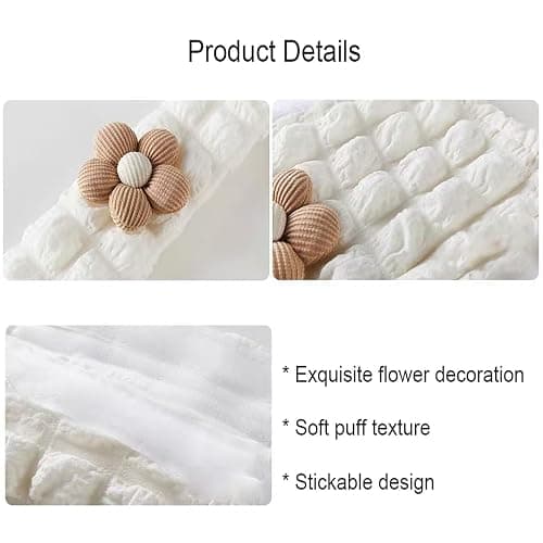 GOMKLNMO Car Seat Belt Cover Pad, 2 Pack Flower Car Accessorie Seatbelt Covers Cushion Neck Shoulder Strap Protector Universal Seat Belt Cover for Adults and Kids (Texture Flower) thumbnail 5