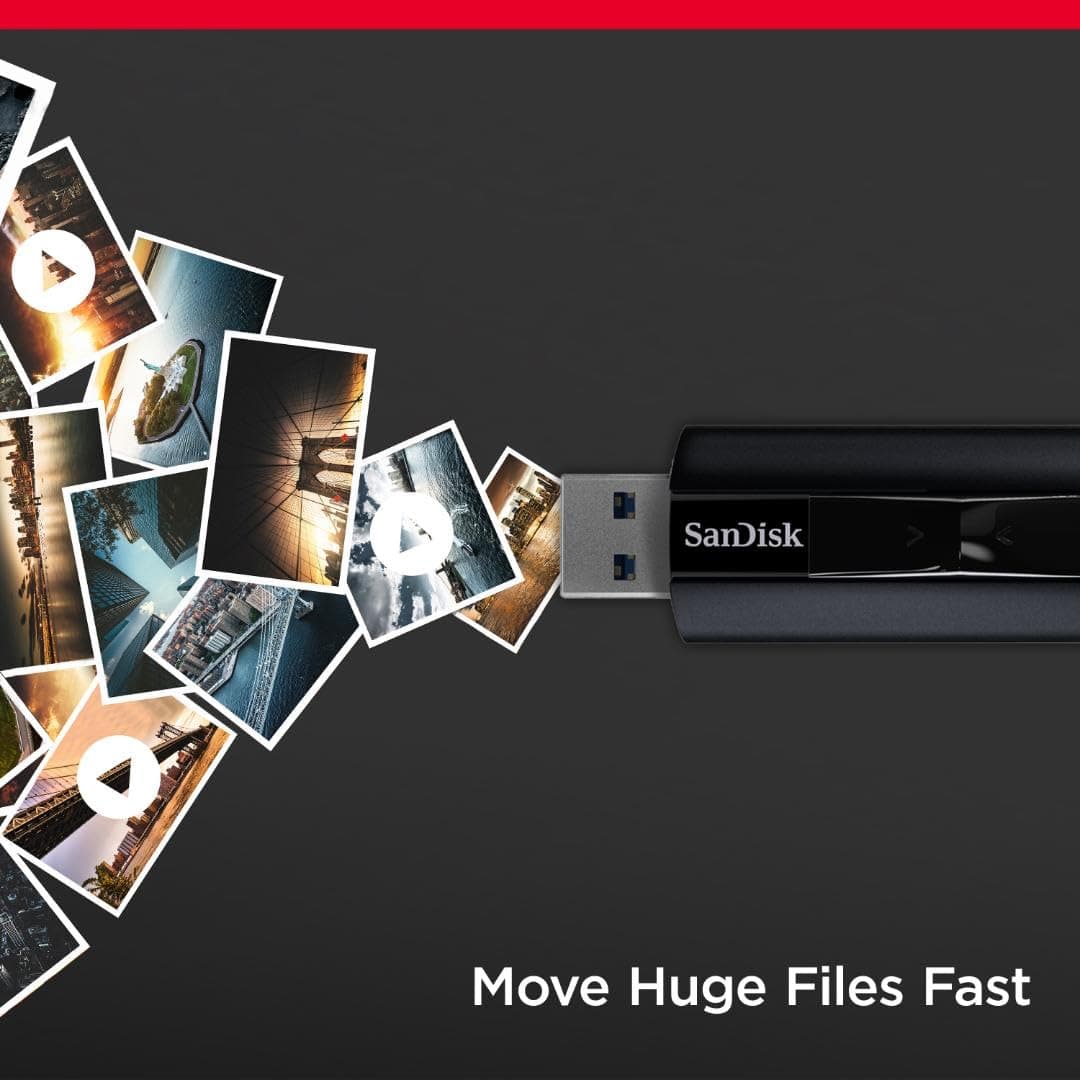 SanDisk Unidad Flash de Estado sólido Extreme Pro USB 3.2 de 256 GB - SDCZ880-256G-GAM46 thumbnail 2