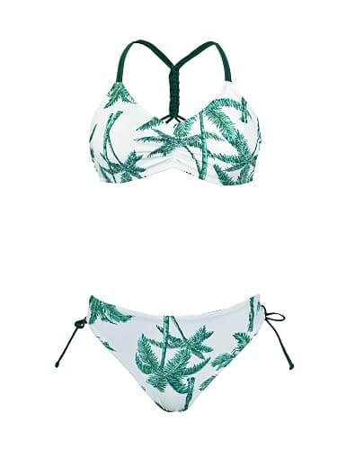 CUPSHE Women's 2 Piece Bikini Set Back Braided Straps with Reversible Bottom thumbnail 5