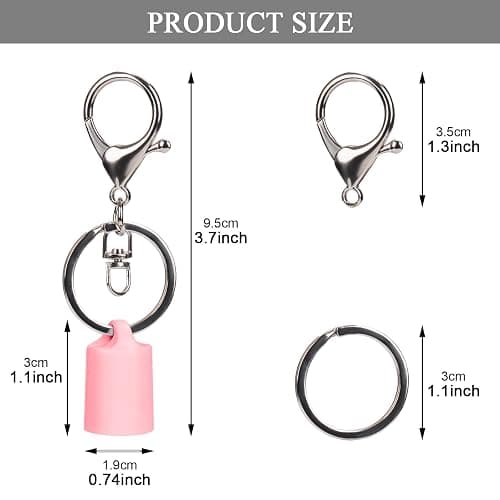 Rolitwils Keychain Holder for Lip Gloss Summer Fridays - Lip Balm Holder Keychain - Portable Lipgloss Case with Keyring thumbnail 3