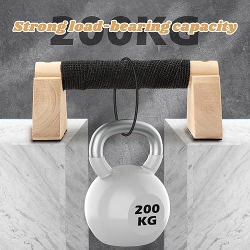 Wood Parallettes Bars for Home Workout, Push Up Bars & Dip Stands, Wooden Calisthenics Equipment Handstand Blocks for Strength Training, Rehabilitation & Gymnastics thumbnail 6
