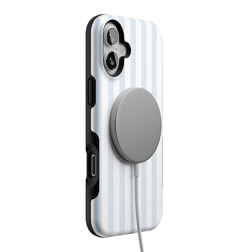 Casely iPhone 16 Plus Case | Blue Stripes | Sunday Best | Compatible with MagSafe | Bold Protective Design thumbnail 6