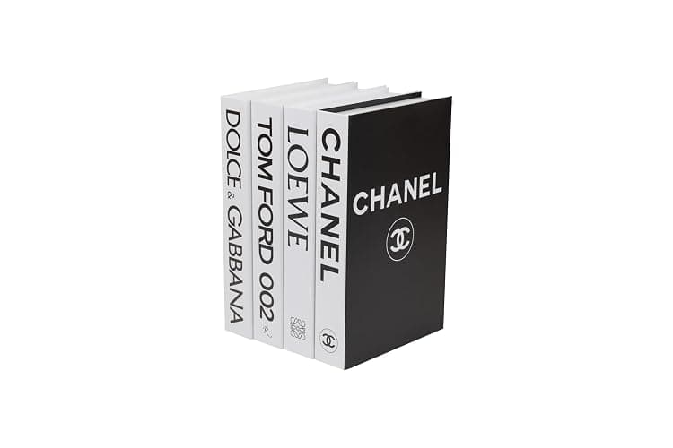 PROBENEX Decorative Books_White – Fake Books for Home & Room Decor, Aesthetic Shelf & Designer Set - White_large thumbnail 3