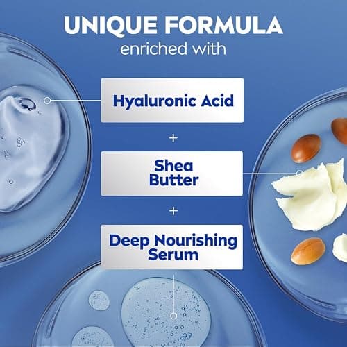 NIVEA Shea Nourish Body Lotion with Shea Butter & Hyaluronic Acid, 33.8 Oz thumbnail 6