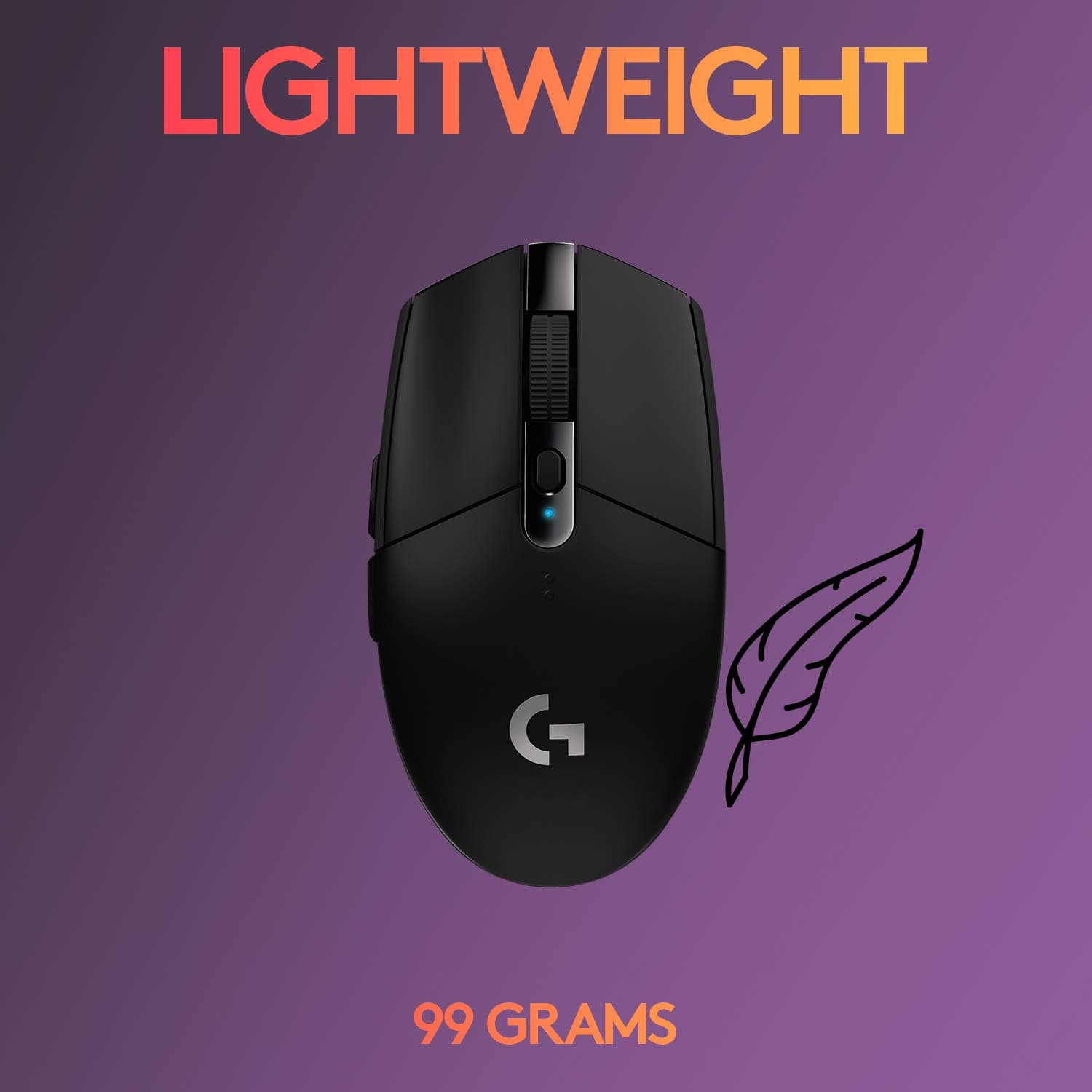 Logitech G305 Lightspeed Wireless Gaming Mouse, Black thumbnail 5