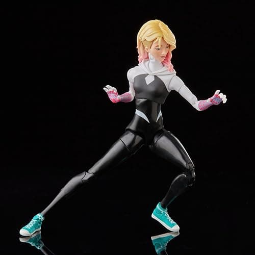 Marvel Legends Series Spider-Man: Across The Spider-Verse Spider-Gwen 6-inch Action Figure Toy, 4 Accessories thumbnail 6