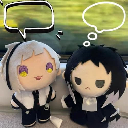 BSD Plush Chuuya Nakahara Figure BSD Dazai Plush 7.87'' Anime Plushies Ranpo Edogawa Stuffed Doll Mini Hug Pillow Cushion Sofa Decoration thumbnail 2