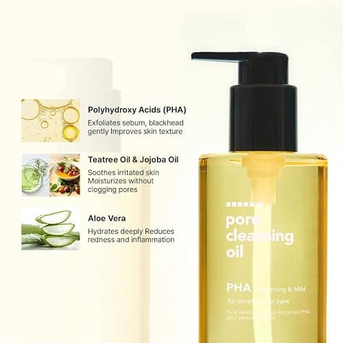 Hanskin Pore Cleansing Oil, Oil Cleanser for Face, Makeup Blackhead Remover, Korean Cleanser for Sensitive Skin (6.76 oz (Pack of 1)) thumbnail 5