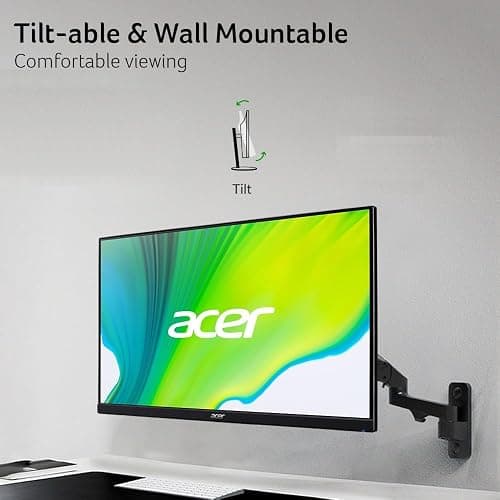 Acer 27in FHD 1920x1080 IPS 120Hz Gaming Monitor | Office KB272 G0bi | 1ms, AdaptiveSync, sRGB 99%, HDMI, VGA, VESA Mountable, Bluelight Filter thumbnail 8