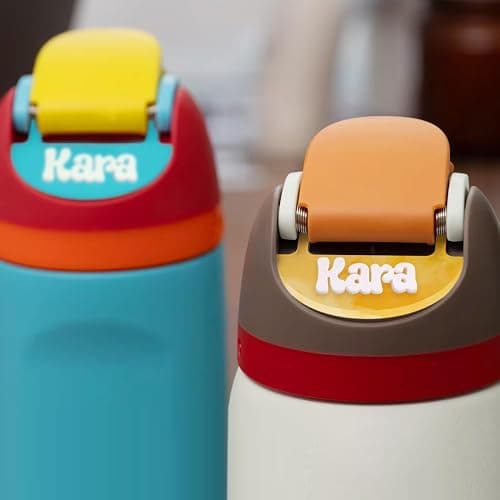 Personalized 3D Name Plate Compatible with Owala Water Bottle 24oz 32oz 40oz | 80 Color Options, 12 Font Options | Custom Name Plate Freesip Topper thumbnail 7