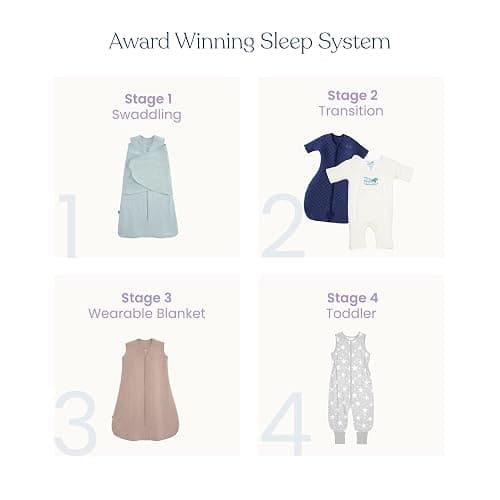 Magic Sleepsuit Baby Merlin's Cotton Baby Swaddle Transition Product - Soft and Cozy Design, Double Zipper for Easy Diaper Changes, Promotes Safe Sleep, 3-6 Months - Lavender - Large 18-21lbs thumbnail 9