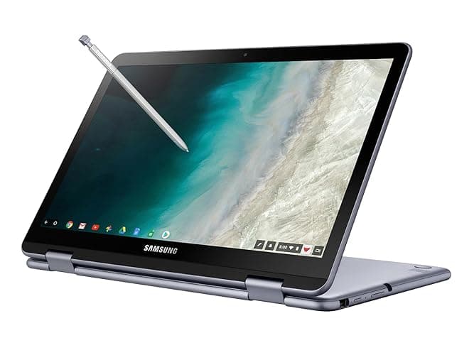 SAMSUNG Chromebook Plus V2 360 2-in-1 Laptop w/Dual Webcam (12.2" FHD+ Touchscreen,Intel Celeron 3965Y, 4GB RAM, 128GB (64GB eMMC+64GB SD Card), Stylus Pen) Home & Education, IST SDCard, Chrome OS - 128GB storage thumbnail 5