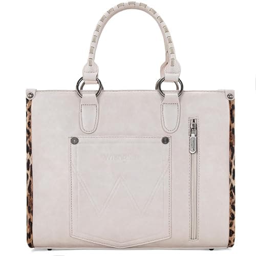 Montana West Wrangler Animal Print Tote Bag for Women Western Purse Boho Top Handle Satchel Handbag thumbnail 5