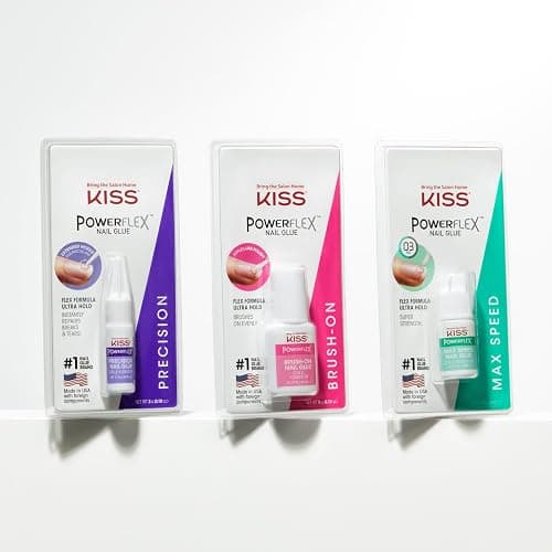 KISS PowerFlex Maximum Speed Nail Glue for Press On Nails, Super Strength Flex Formula Nail Adhesive, Includes One Bottle 3g (0.10 oz.) with Twist-Off Cap & Nozzle Tip Squeeze Applicator - 1 Pack - 1 thumbnail 5