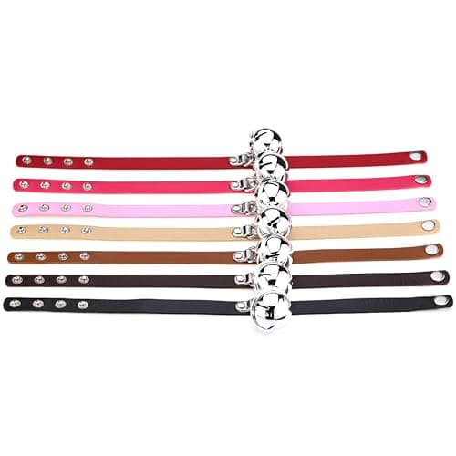 FM FM42 Multicolor PU Simulated Leather Silver-tone 4cm Large Bell Pendant Neckband Choker Necklace thumbnail 6