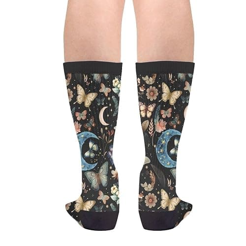 CVFGHJOKC Novelty Socks Casual Crew Mid Calf Dress Socks For Women Men thumbnail 2