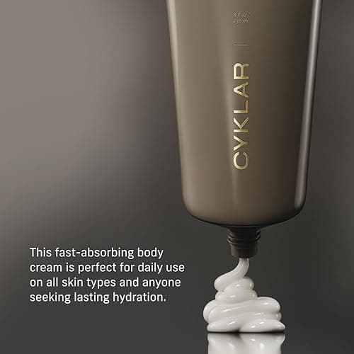 CYKLAR Nutrient Rich Body Cream. Crescent Fragrance Nourishing Moisturizer with Niacinamide and Banana Flower Extract. Deep Hydration, Thick Body Lotion, Dry Skin Cream for Women and Men, 8 Fl Oz thumbnail 4