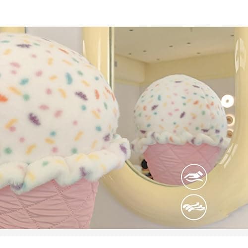 FEEZUSH Ice Cream Plush Pillow, Ice Cream Stuffed Plush, Food Plush Pillow, Home Decoration Gift for Kids Adults (Pink) thumbnail 7