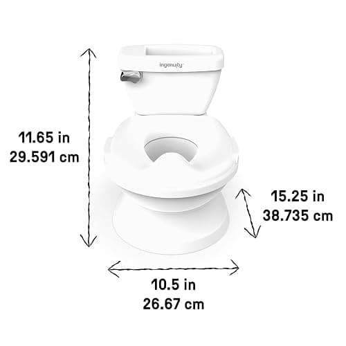 Ingenuity My Size Potty Pro 2-in-1 Potty Training Toilet, Floor Potty with Removable Potty Seat for Standard Toilets, Realistic Flushing Sound, For Toddlers Ages 18+ months, Up to 50 lb thumbnail 2
