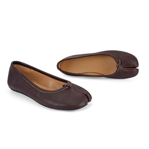 POYOIOR Tabi Shoes Women Split Toe Shoes Wide Width Ballet Flats Comfort Casual Work Shoes for Women Office thumbnail 7