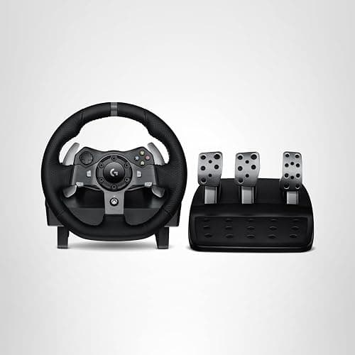 Logitech G920 Driving Force Racing Wheel and Floor Pedals, Real Force Feedback, Stainless Steel Paddle Shifters, Leather Steering Wheel Cover for Xbox Series X|S, Xbox One, PC, Mac - Black thumbnail 10