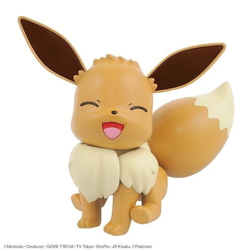 BANDAI Hobby Pokémon Eevee Model Kit - Easy Assembly Snap-Together Plastic Model - Eevee Evolution Plush - No Glue Required, Highly Detailed Collectible Figure Toy for Kids & Fans thumbnail 2