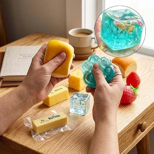 Squishy Blind Box 8-Piece Set,Malt Sugar Slow-Return Mystery Squishy Box,Funny Food Animals Sensory Toy for Stress Relief Party Favors Gift thumbnail 6