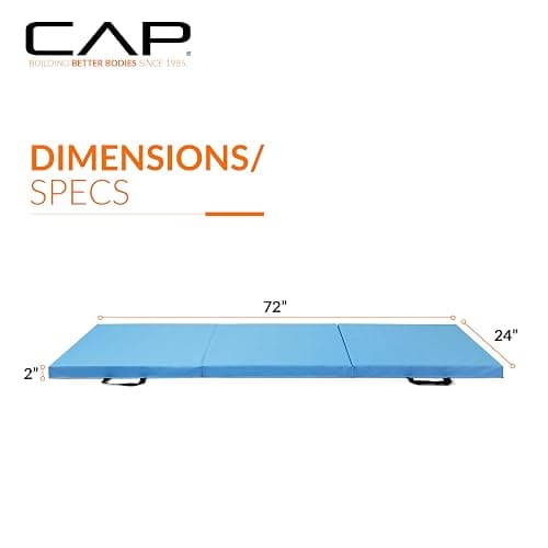 CAP Barbell All Purpose Folding Anti Tear Exercise Training Aerobic Fitness Gym & Gymnastics Balance Mat | Multiple colors thumbnail 4